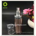 80ml brown acrylic cosmetic airless pump bottle for packing